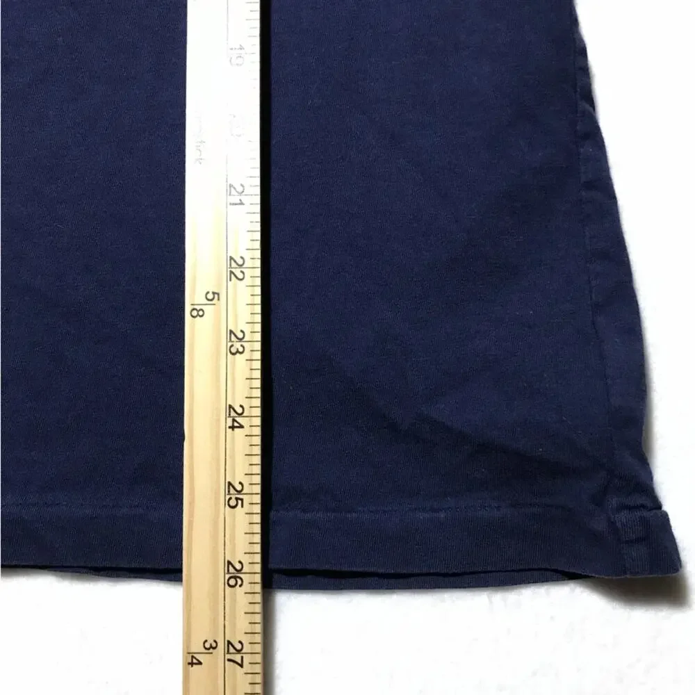 Polo Ralph Lauren classic fit navy jersey red logo long sleeve cotton tshirt M